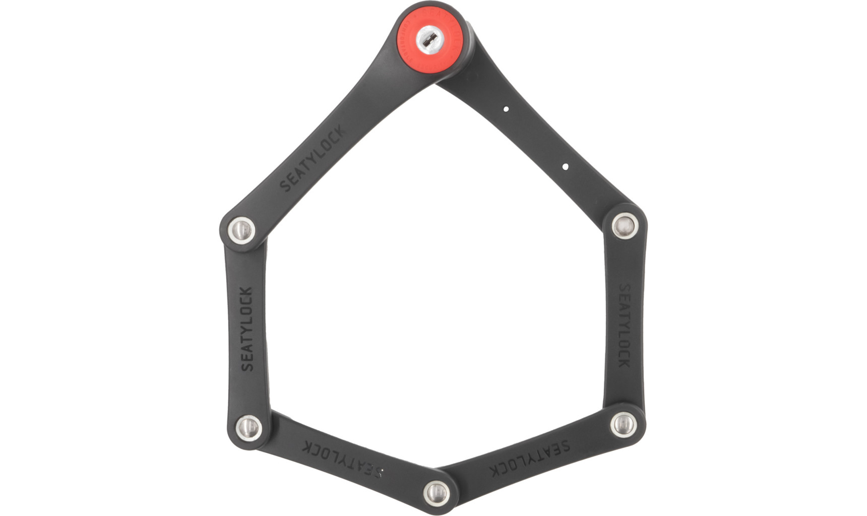 VOXOM Seatylock foldylock 75cm sklopivi lokot - crno crveni - Slika 2
