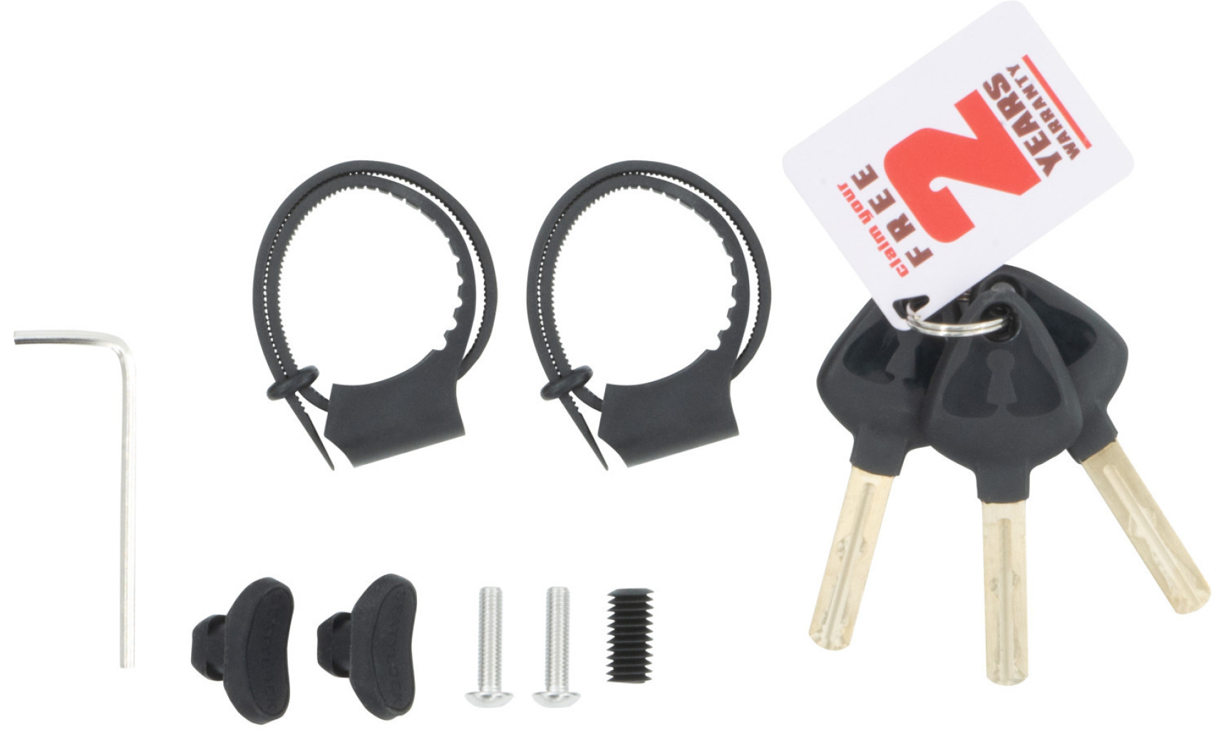 VOXOM Seatylock foldylock 75cm sklopivi lokot - crno crveni - Slika 4