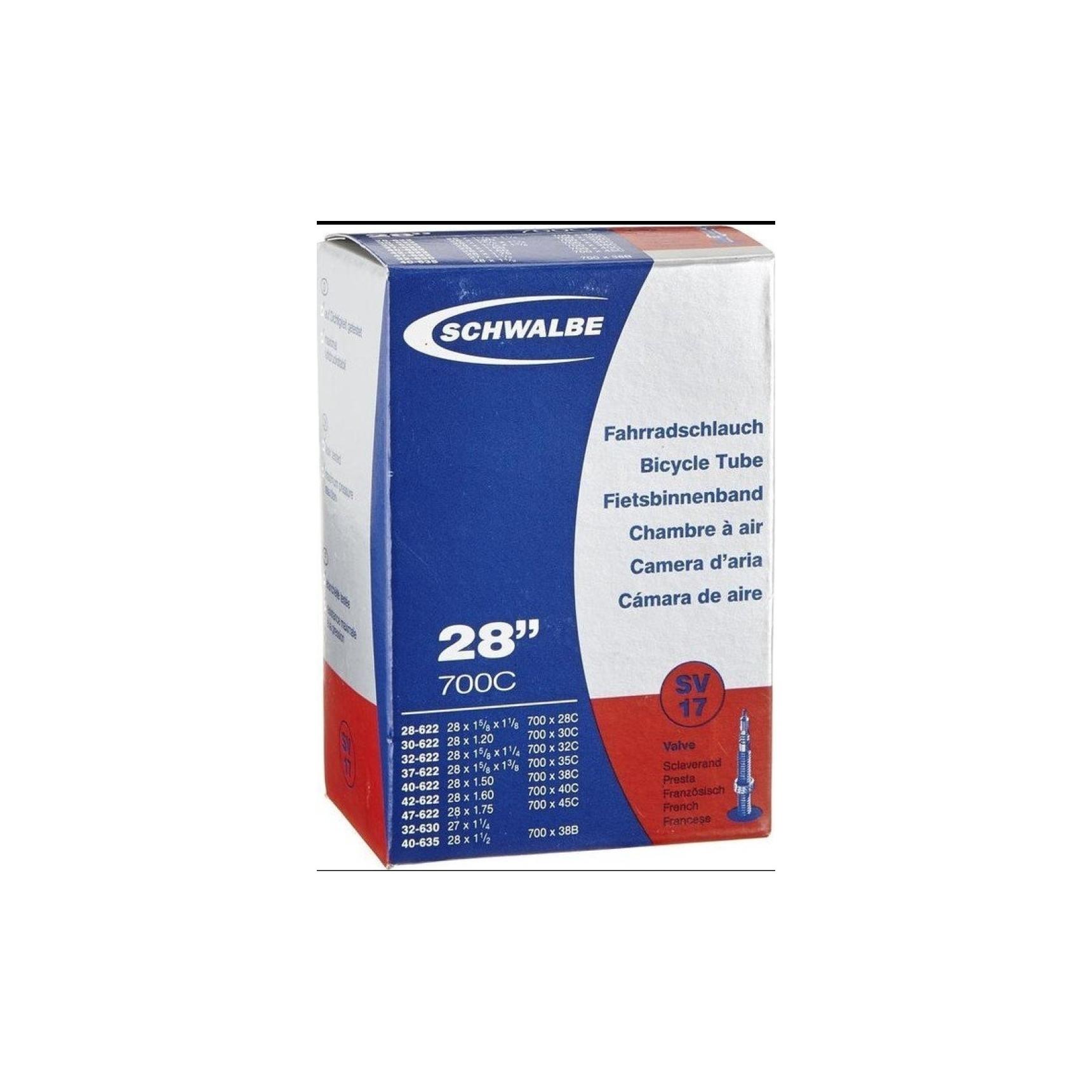 SCHWALBE PV 17 27/28 1 1/8-1.75 28/47-622/635 PV40mm - zračnica za bicikl