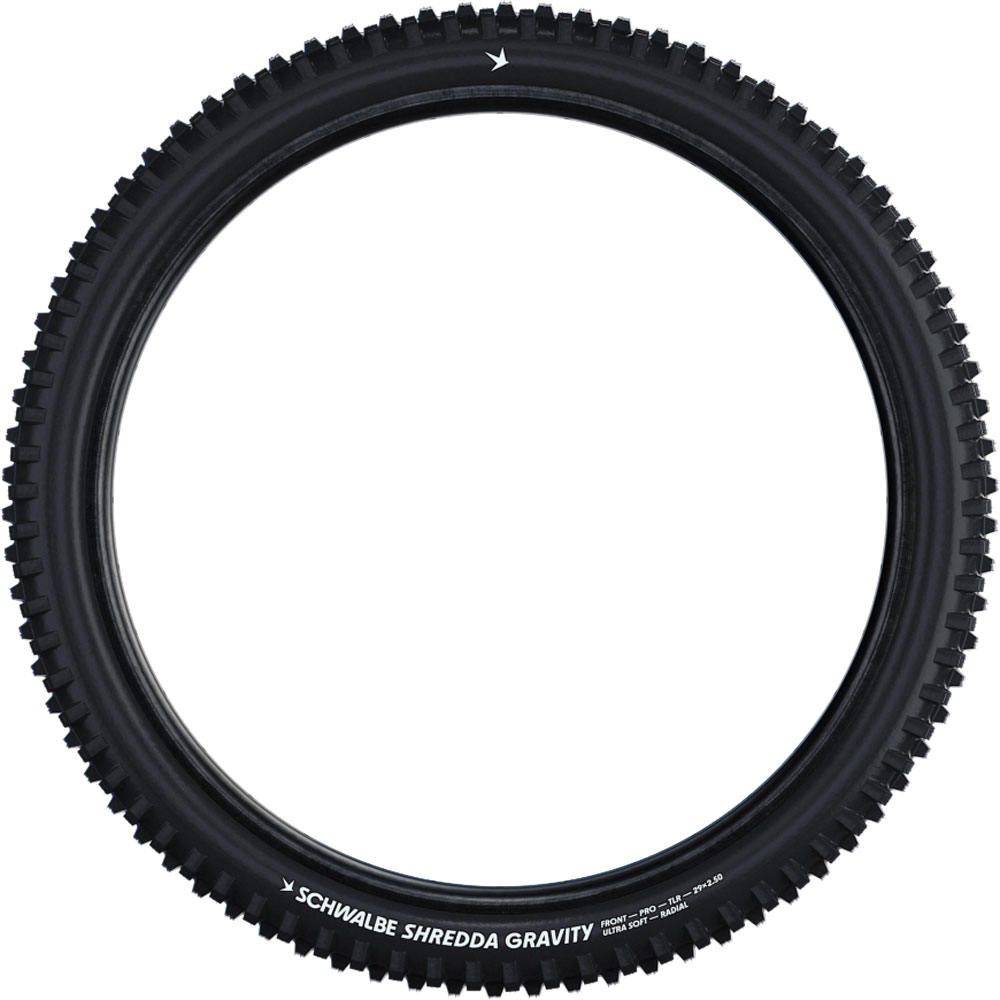 SCHWALBE Shredda 29x2.50"Gravity Pro Radial TLR Addix Ultra Soft E-50 prednja guma - crna - Slika 3