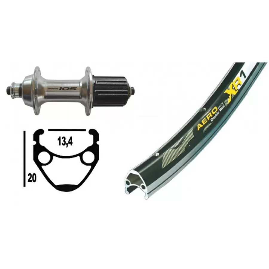 EXAL XR1 28'' (700C) Shimano 105 - stražnji kotač-Ciklo-Centar-Zagreb