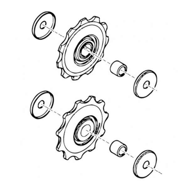 SHIMANO Pulley set RD-M593 - kotačići mjenjača-Ciklo-Centar-Zagreb