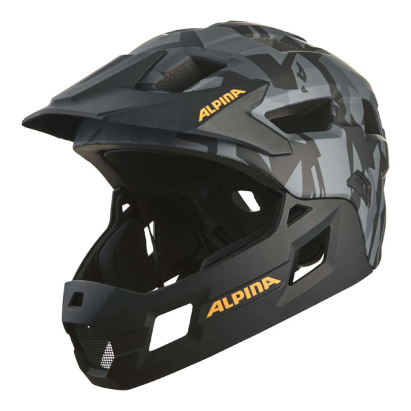 ALPINA Rupi kaciga 50-55cm - crna camo orange matt